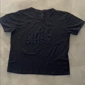 Cotton On black CHILL glitter tee